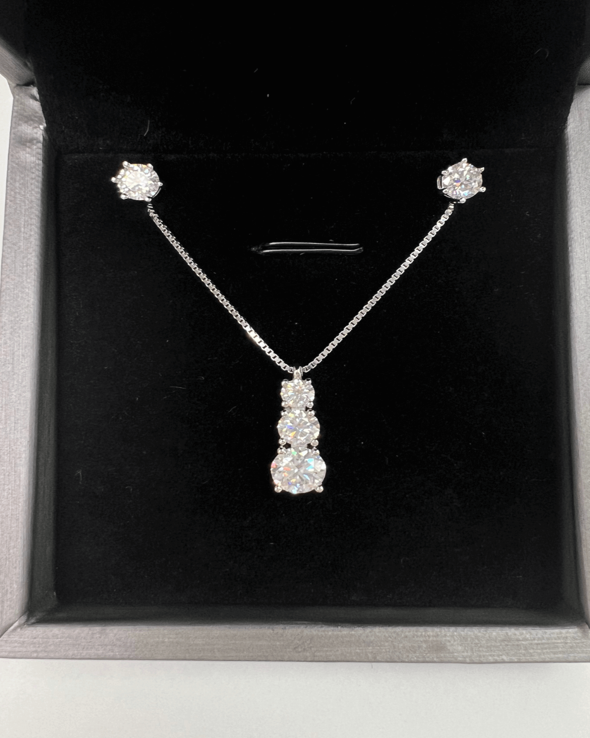 Diamond Necklace Earrings Bundle Set Review: Is This 18K White Gold Triple Set Worth the Investment?